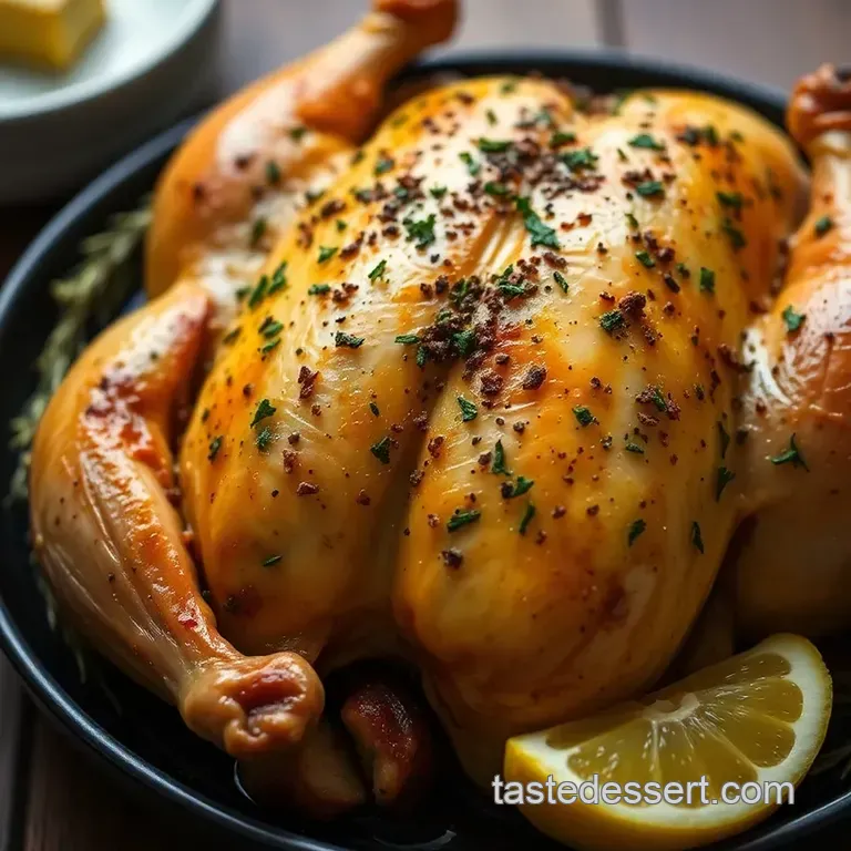 Herb-Infused Irish Roast Chicken presentation