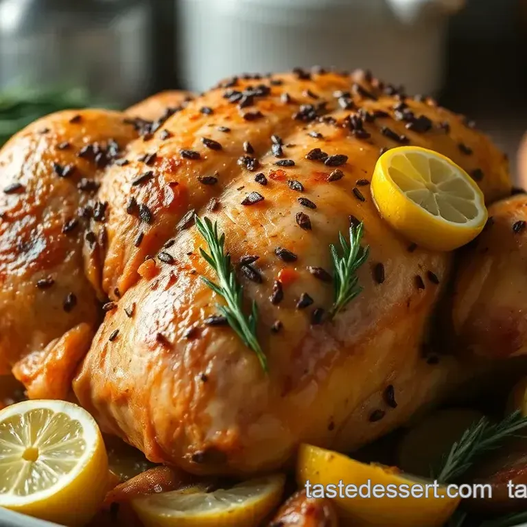 Herb-Infused Roast Chicken with Lemon and Garlic