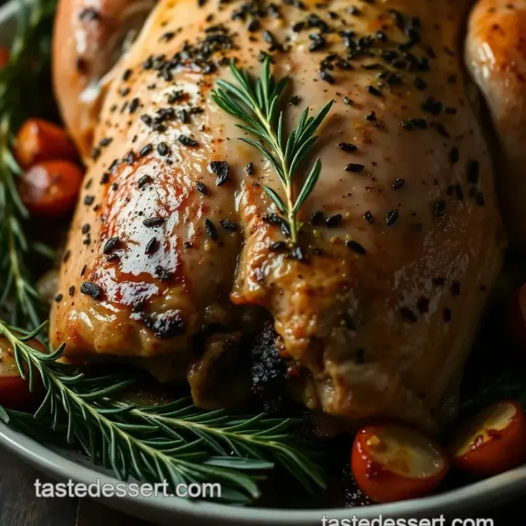 Herb-Roasted Turkey Breast with Classic Pan Gravy presentation