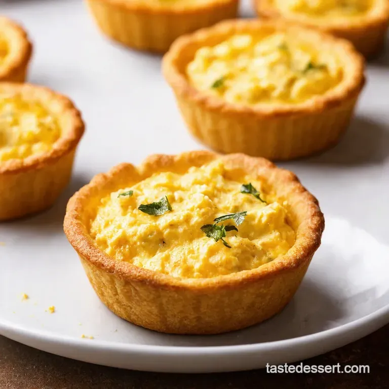 Herbed Cottage Cheese Caramelized Onion Tartlets presentation