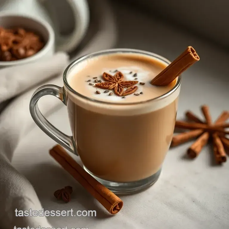 Homemade Chai Latte à la Starbucks: A Cozy Cup of Spice presentation