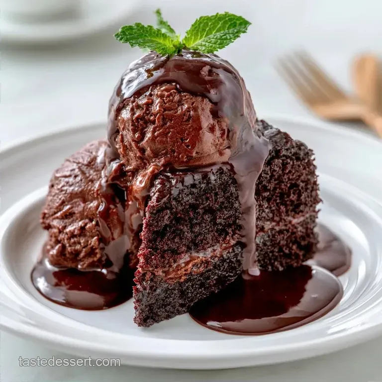 Homemade Chocolate Ice Cream Cake: Fudgy Cocoa
