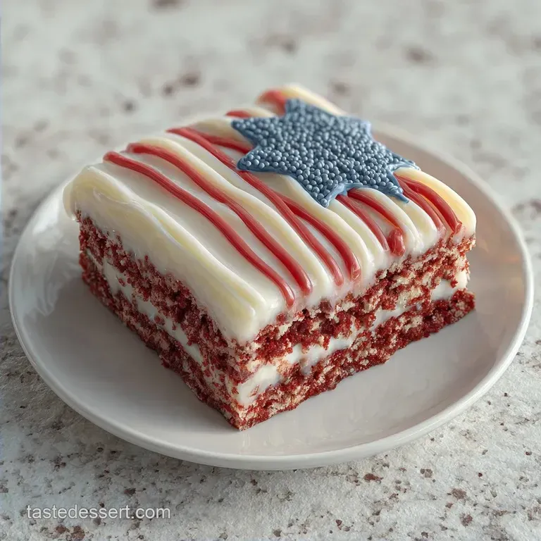 Homemade Flag Cake from Scratch: Fluffy and Fresh