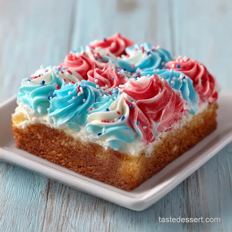 Homemade Patriotic Sheet Cake: Moist and Velvety