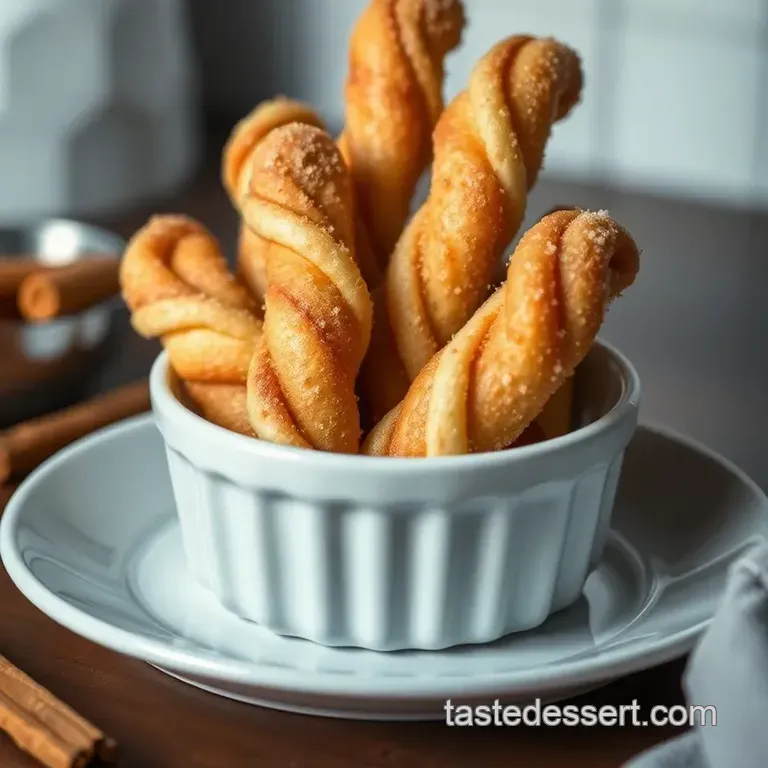 Homemade Taco Bell Cinnamon Twists presentation