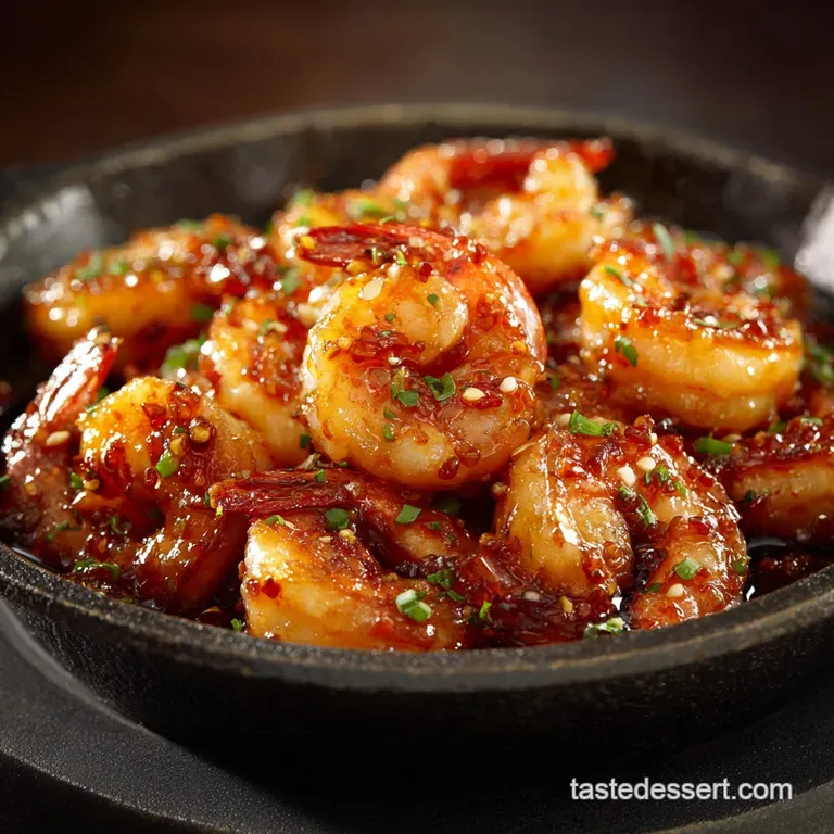 Honey Garlic Shrimp Sticky Sweet Speedy 20Minute Dinner presentation