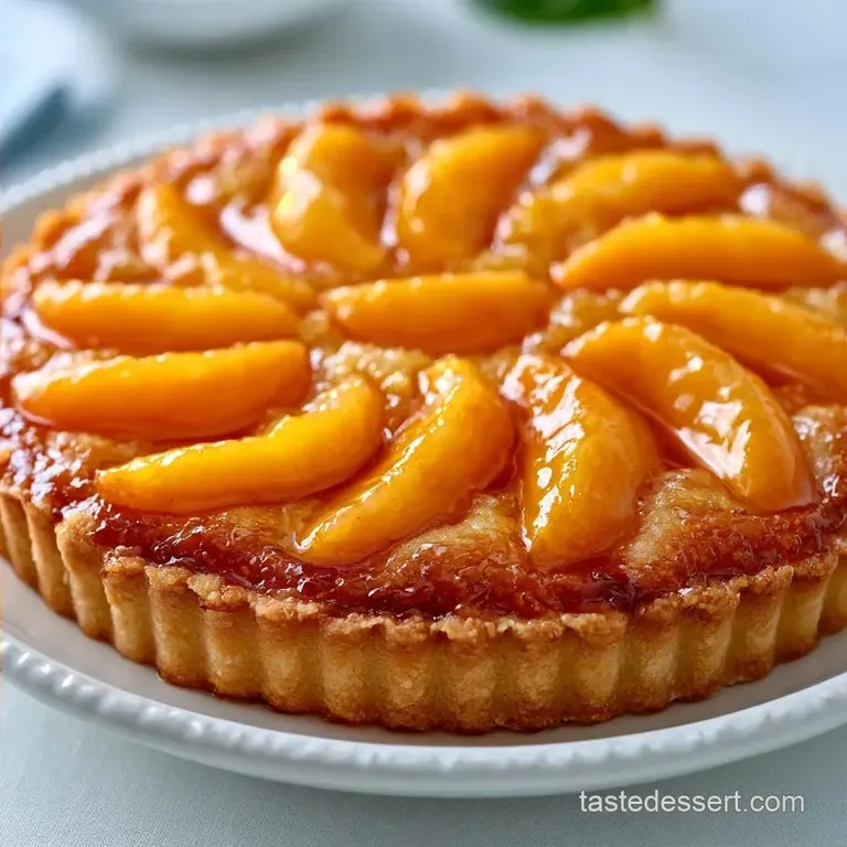 Glazed Peach Tart with Honey Butter