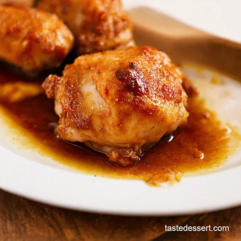 Honey Mustard Chicken Thighs presentation