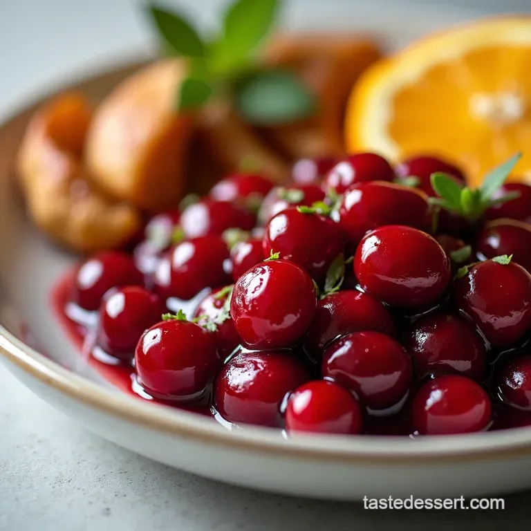JewelToned Cranberry Sauce with Zesty Orange Golden Honey