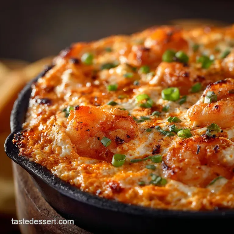 Hot and Spicy Buffalo Shrimp Dip: the Ultimate Creamy Tailgate Appetizer presentation