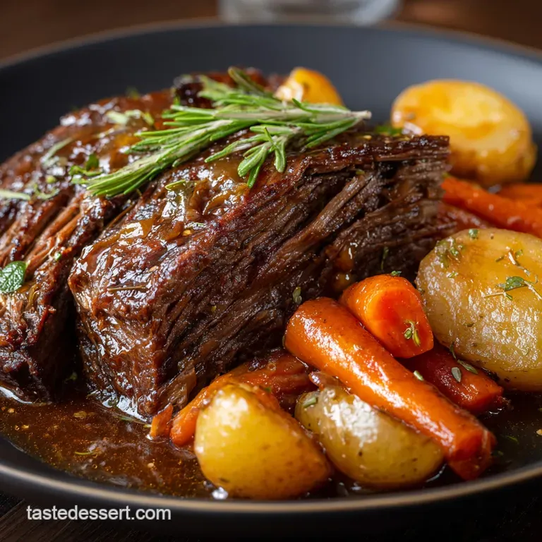 Mums Best Instant Pot Forktender Pot Roast with Rich Pan Gravy presentation
