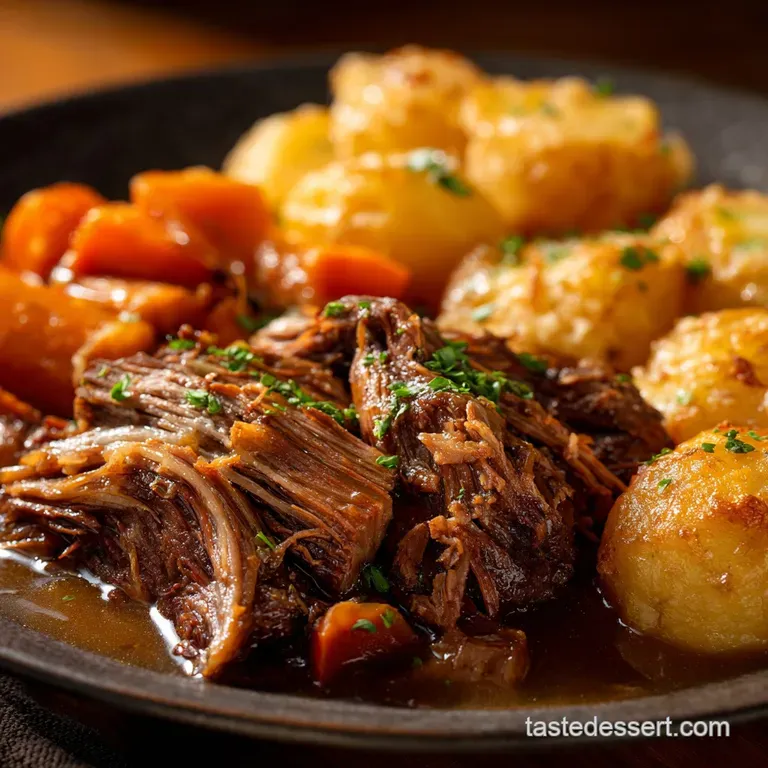Mums Best Instant Pot ForkTender Pot Roast with Rich Pan Gravy