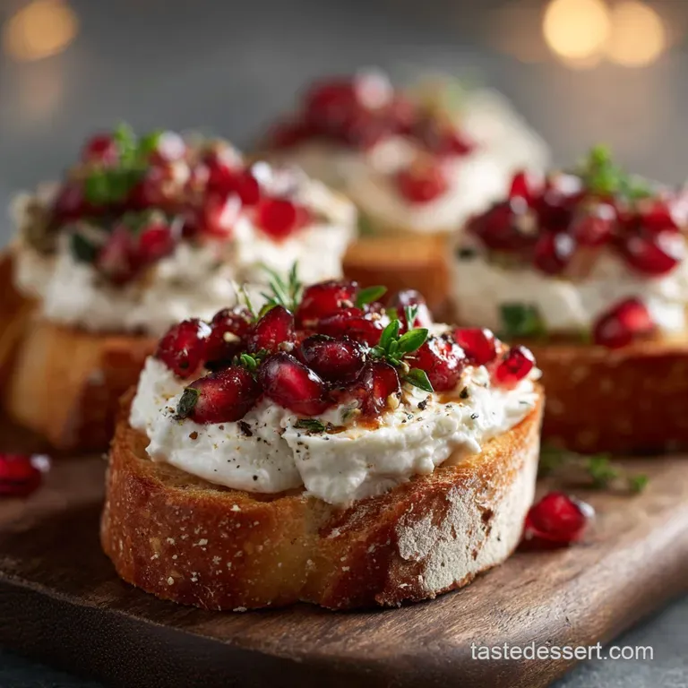 Italian Christmas Appetizers: Whipped Ricotta Crostini for Your Festive Aperitivo presentation