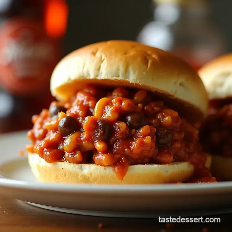 Italian Sausage Sloppy Joes on Ciabatta Rolls presentation