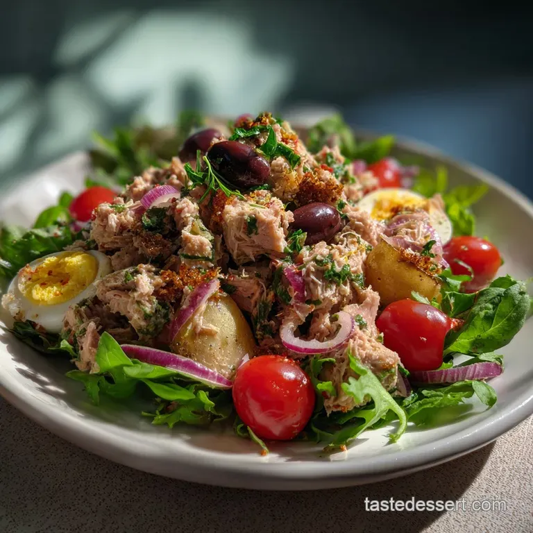Bright Italian Tuna Salad: Mayo-Free Perfection presentation