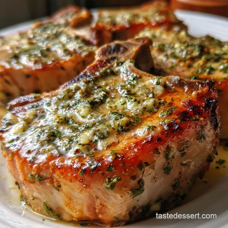 Baked Pork Chops: Proper Pub-Style with Herbs presentation