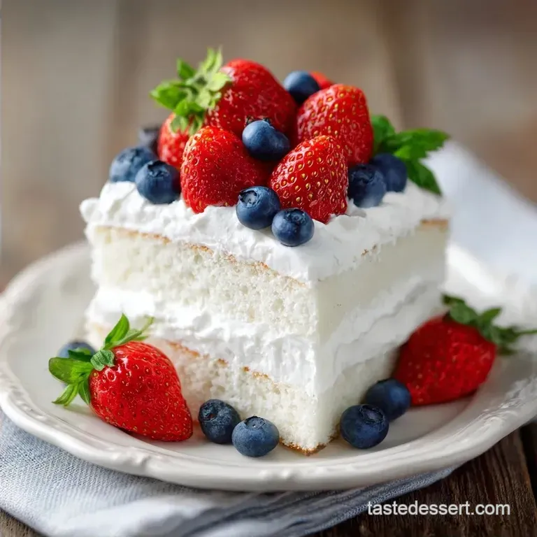 July 4th Party Cake: Tangy and Creamy