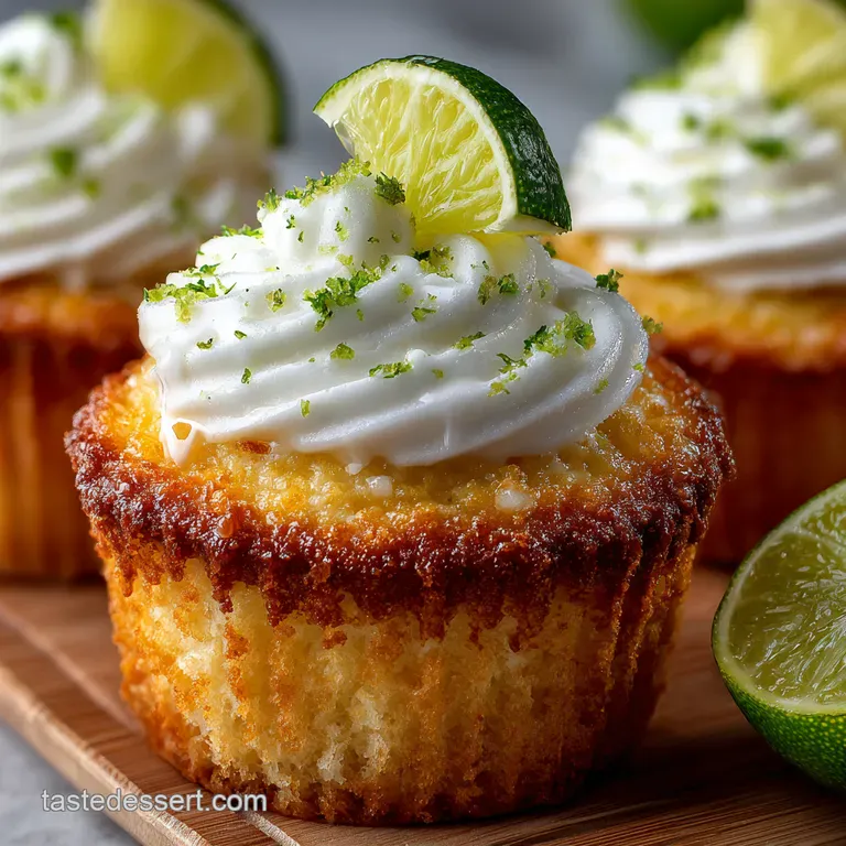 Key Lime Pie Cupcakes presentation