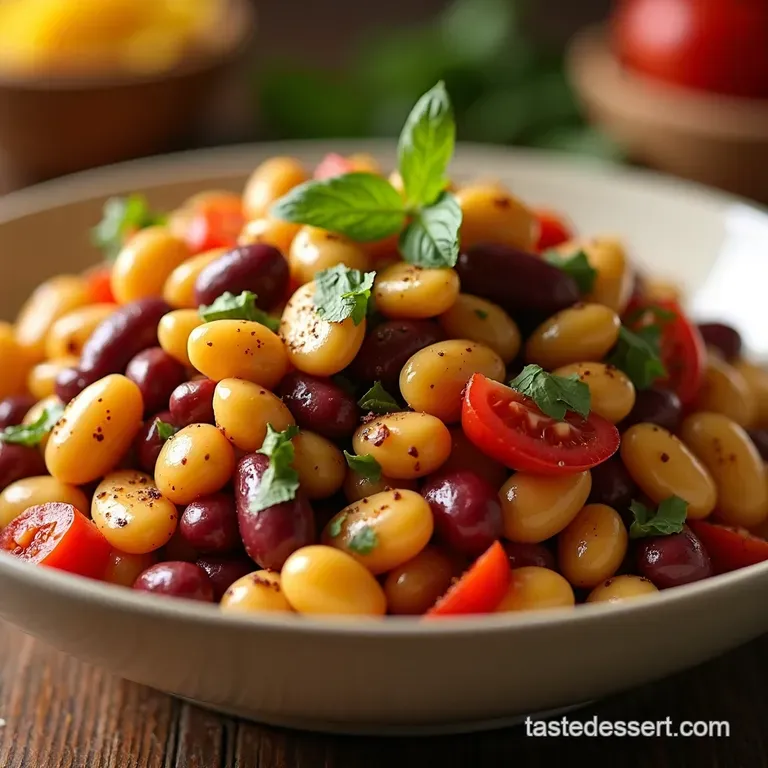 Kidney Bean Fiesta Salad presentation