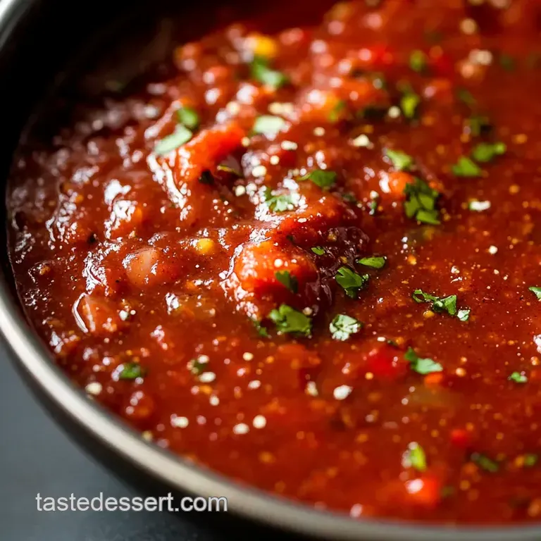 Knockout Homemade Red Enchilada Sauce presentation