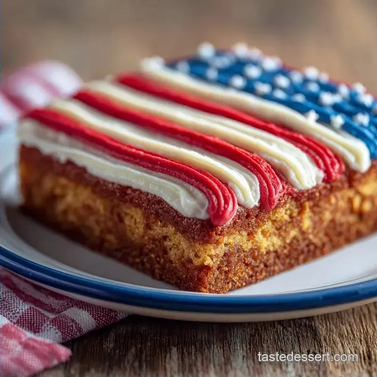 Large Batch Flag Cake: Moist and Sturdy