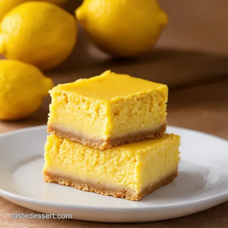 Lemon Bliss Cheesecake Bars presentation