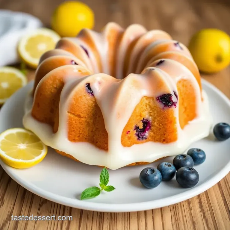 Lemon Blueberry Bundt Cake – Sunshine on a Plate! presentation