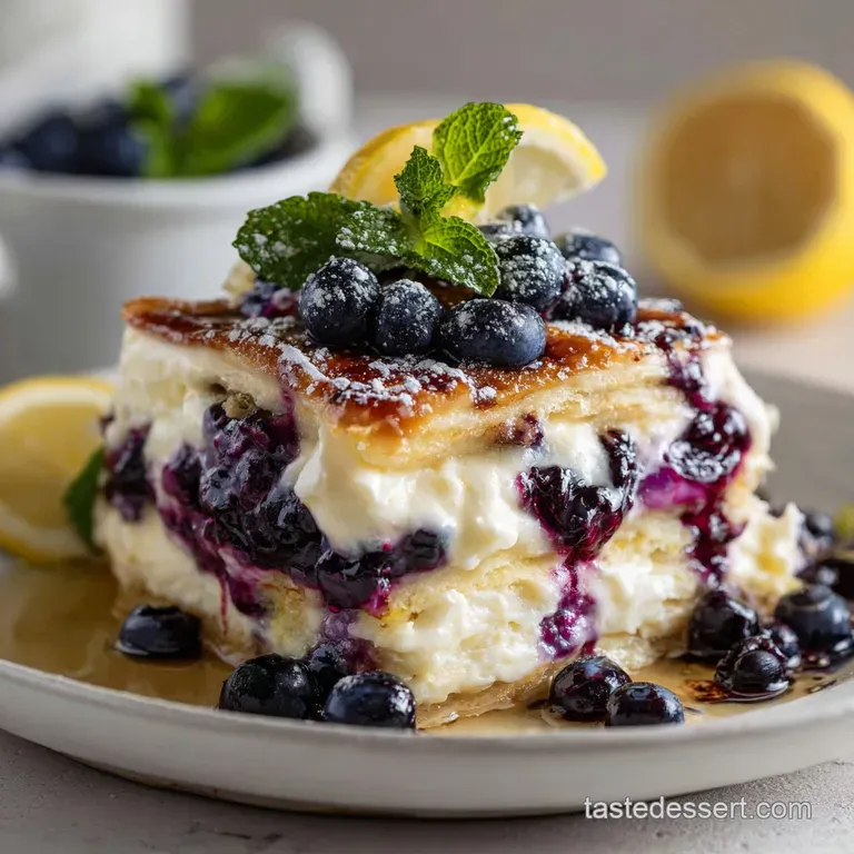 Lemon Blueberry Lasagna