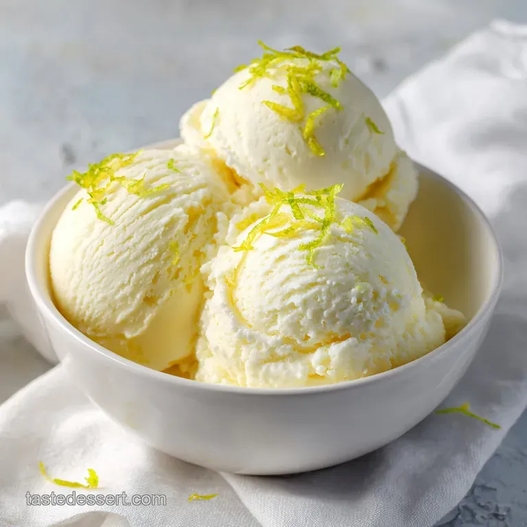 Lemon Curd Ice Cream: Silky and Tangy