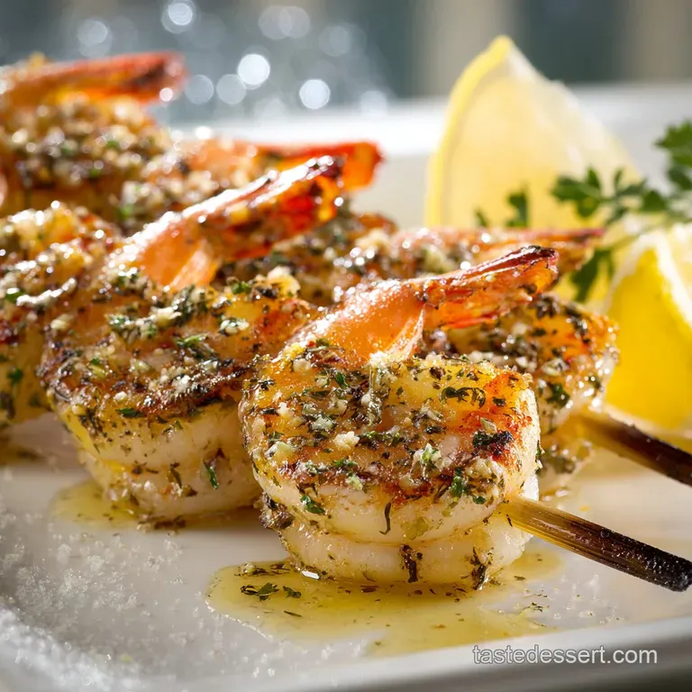 Grilled Shrimp Skewers with Lemon-Garlic Marinade (Ready in 50 Minutes)