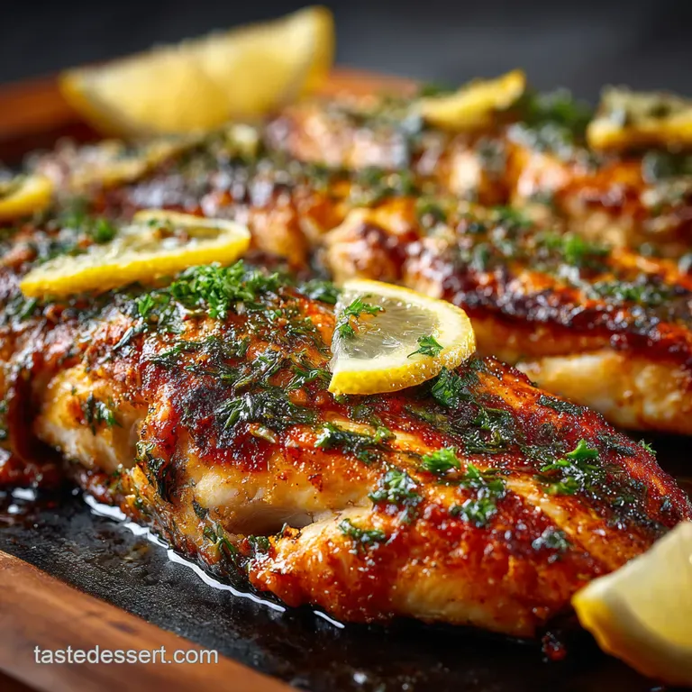 Lemon Herb Grilled Fish Ready in a Flash presentation