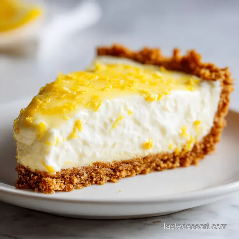 Lemon Mascarpone Dream Pie: Creamy and No Bake