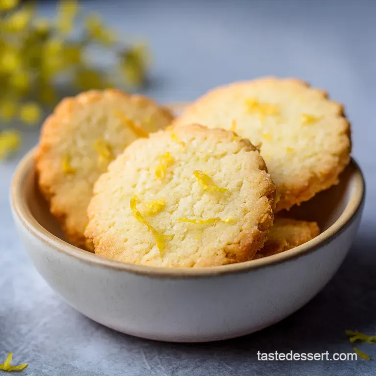 Easy Lemon Shortbread Cookies: Buttery and Crisp
