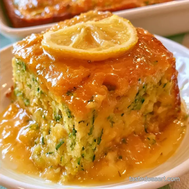 Moist Lemon Zucchini Sheet Cake
