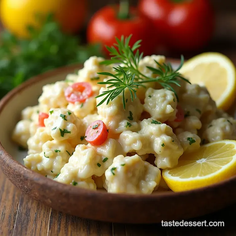The Glorious Lemony Dill Crab Salad Fresh Zesty and Perfect for Any Occasion presentation