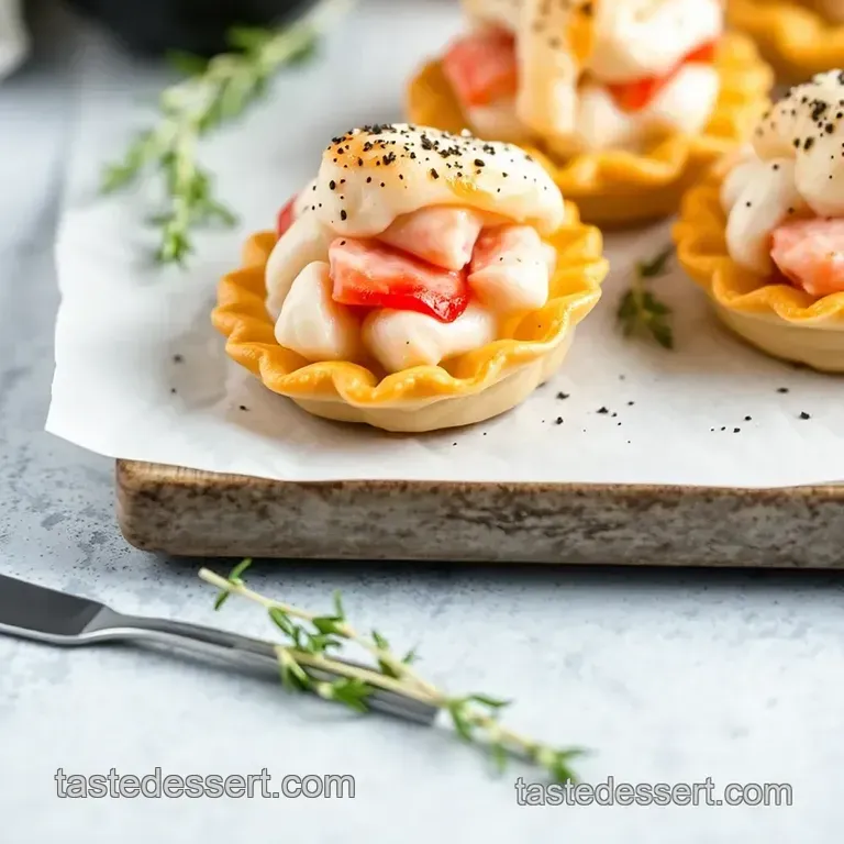 Lobster Tail Pastries with Lemon-Ricotta Filling presentation