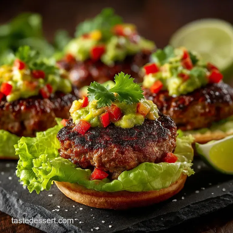 The Mighty LowCarb Guacamole Burger Lettuce Wrap Edition