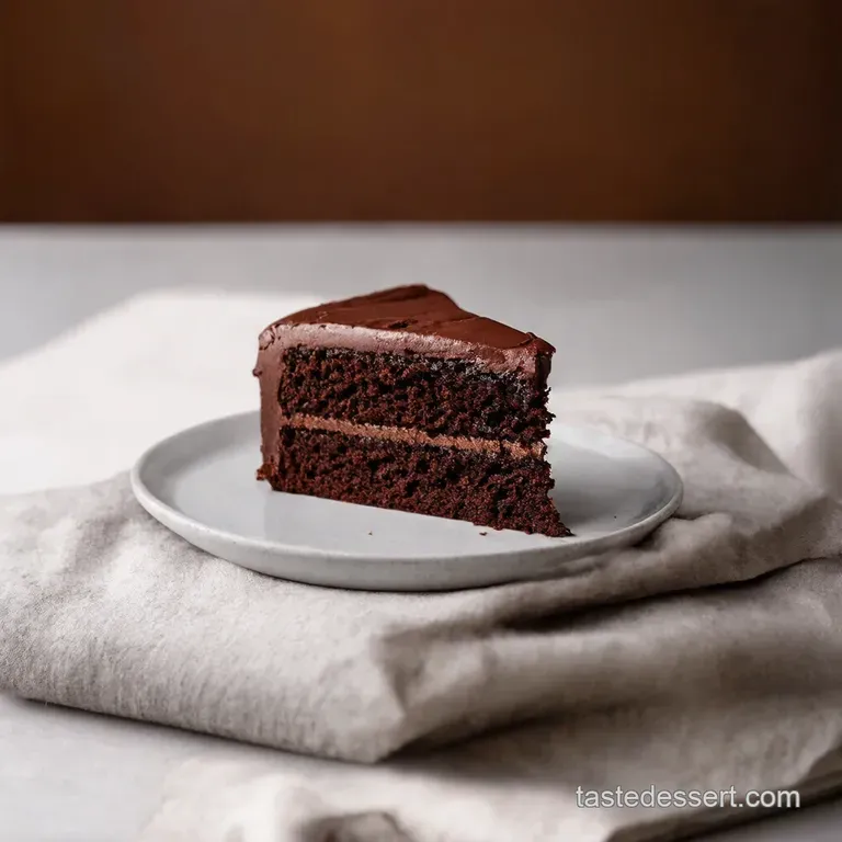 Luscious EggFree Chocolate Fudge Cake