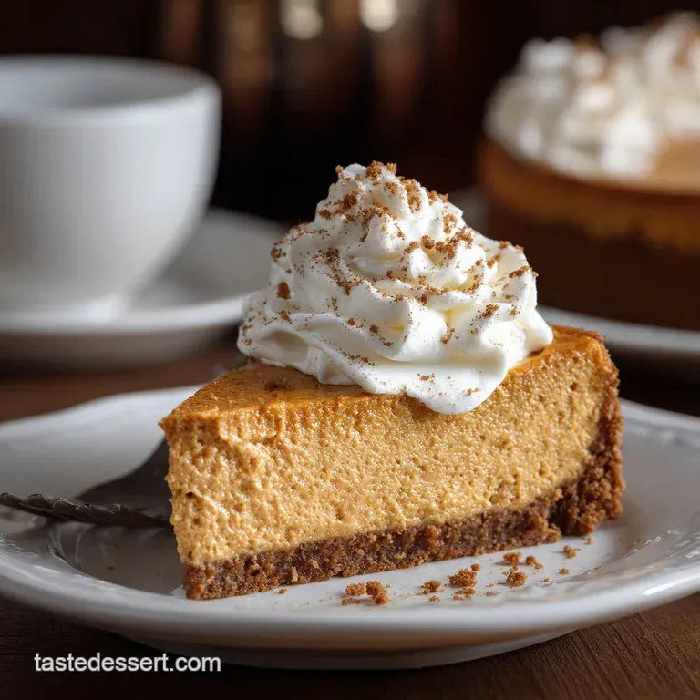Make Ahead Thanksgiving Desserts: the Grand Speculoos Pumpkin Cheesecake Recipe presentation