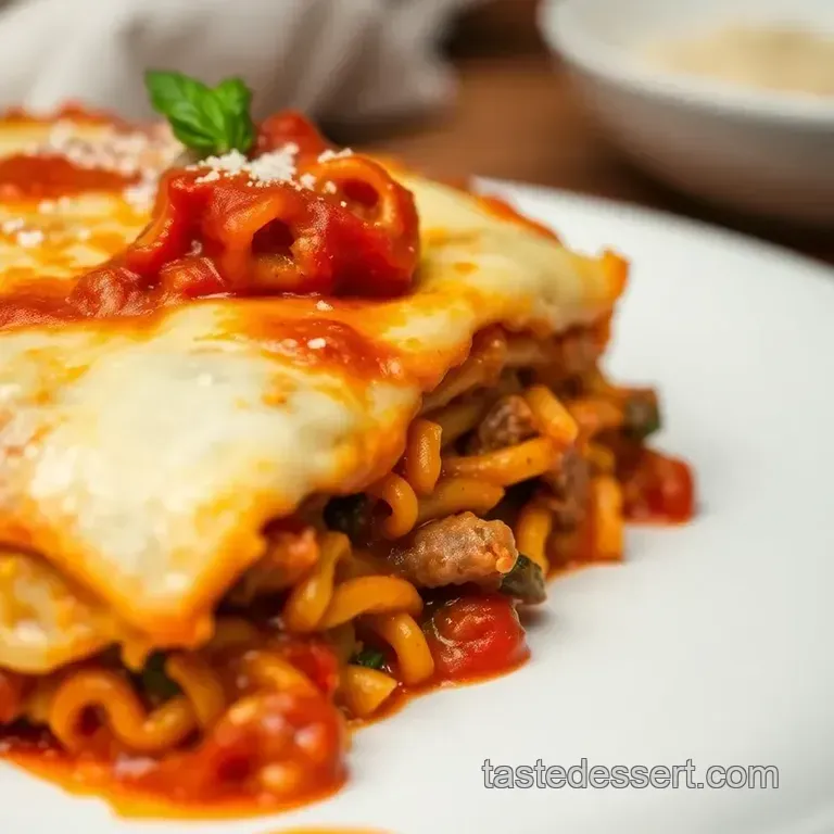 Delicious Homemade Lasagna in Just 1 Hour presentation