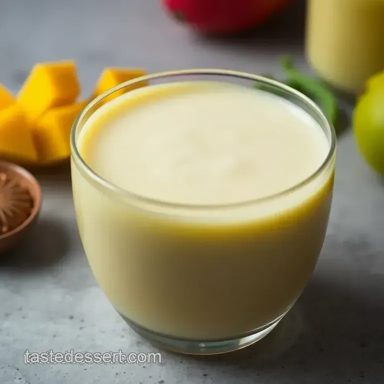 Mango Lassi: Creamy Indian Yogurt Drink presentation