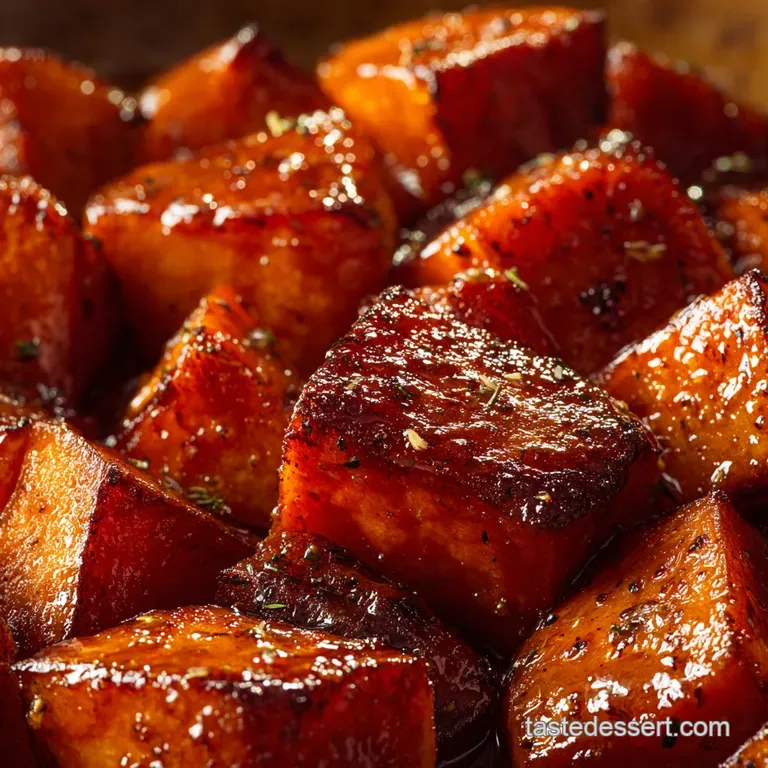 Maple Glazed Roasted Sweet Potatoes Our Golden Sunday Roast Essential presentation
