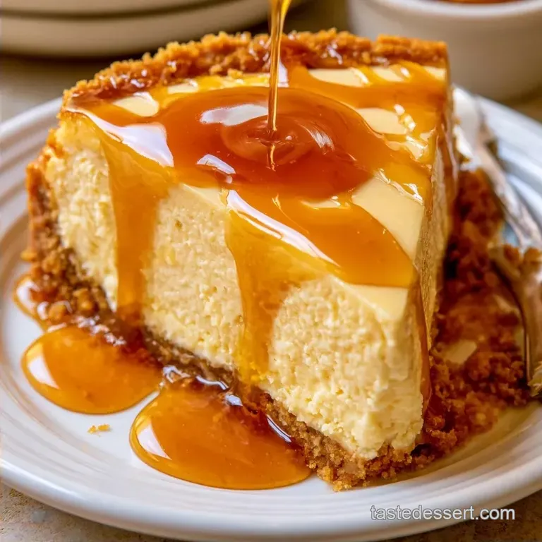 Maple Sour Cream Cheesecake with Cinnamon Crust