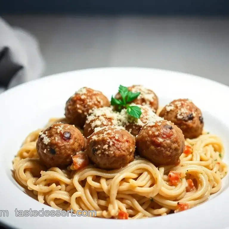 Marry Me Chicken Meatballs with Risoni (Orzo)