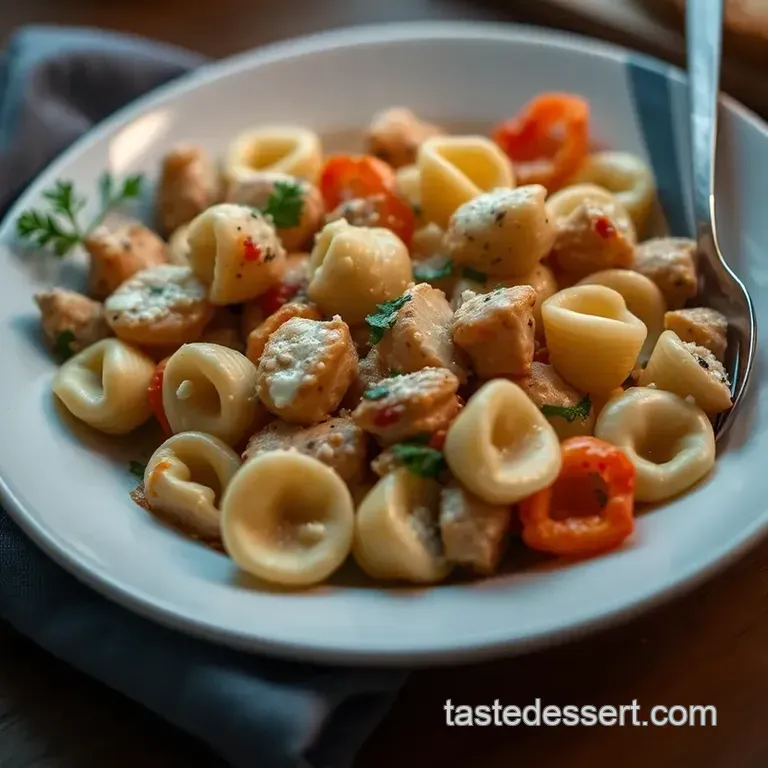 Marry Me Chicken Tortellini presentation