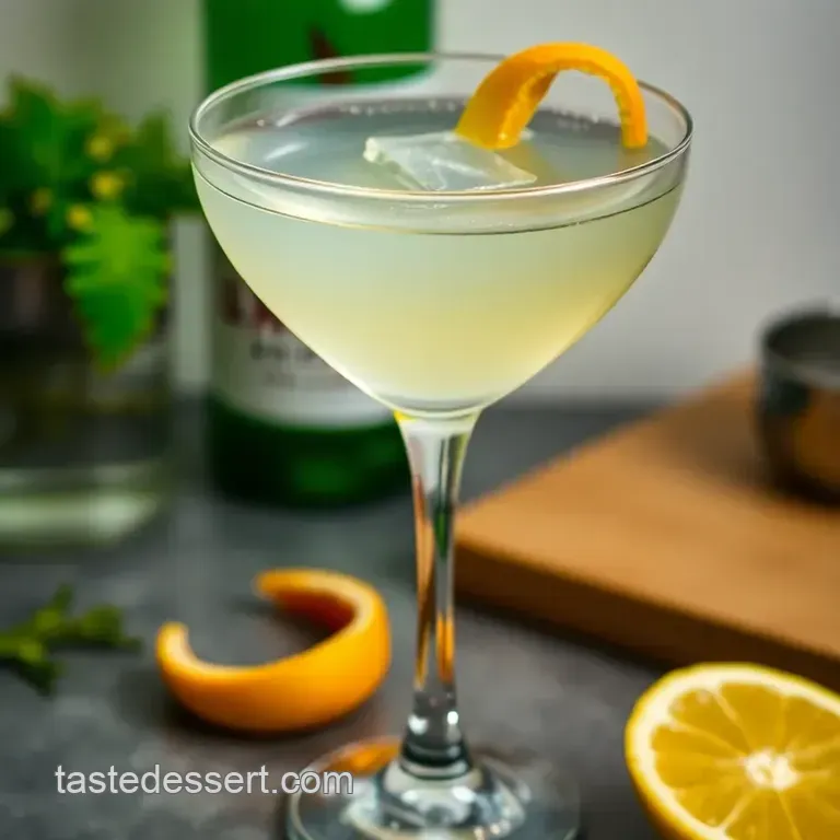 Martini with a Twist: a Refreshing Spin on a Classic Cocktail presentation