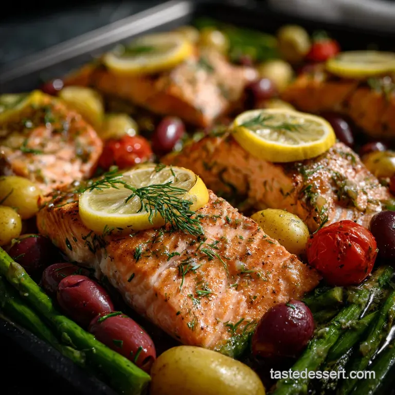 Healthy Dinner Recipes: Sheet Pan Salmon Easy presentation