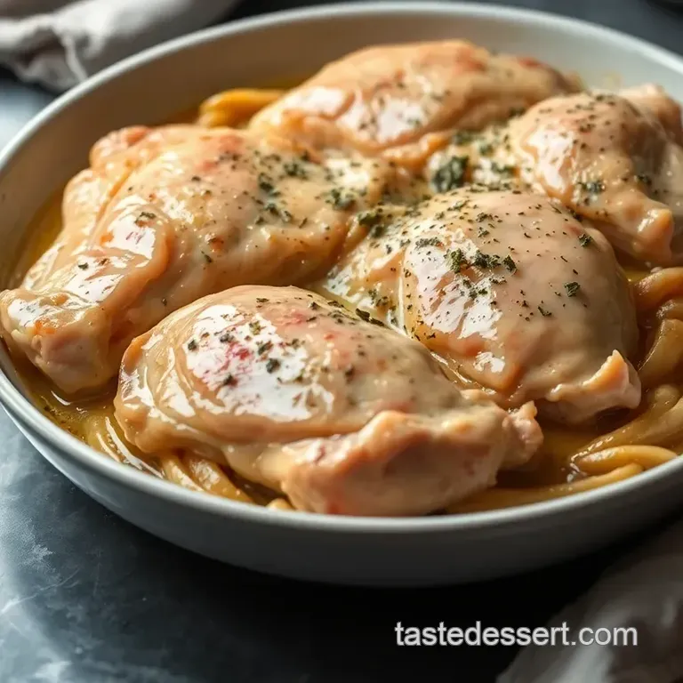 Melt in Your Mouth Chicken presentation