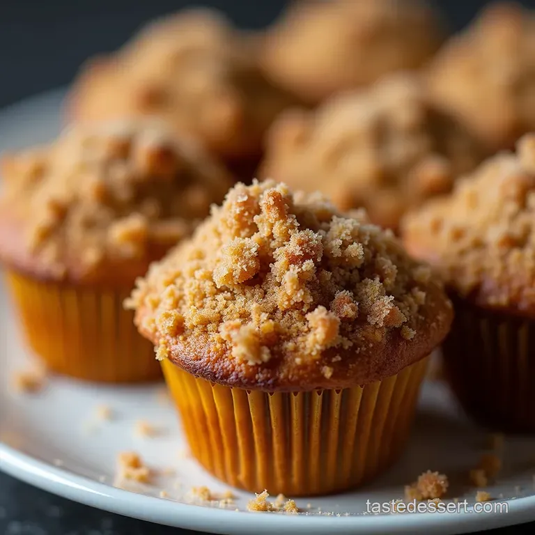 Pocketfuls of Autumn BiteSized Cinnamon Sugar Pumpkin Muffins with Crumbly Topping