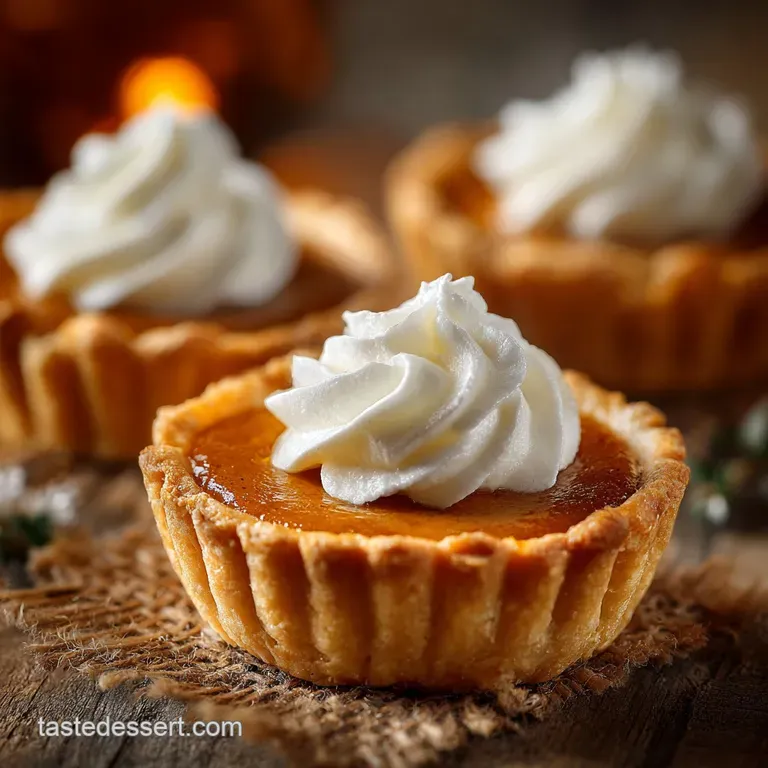 Mini Pumpkin Pies the Best Individual Spiced Dessert for Fall Parties presentation